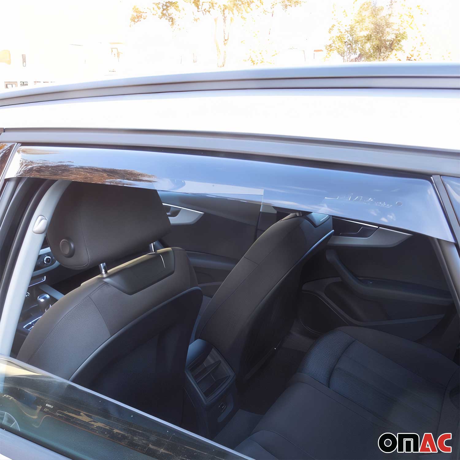 2017-2024 Audi A4 Allroad B9 Window Visor Vent Rain Deflector 4Pcs Smoke