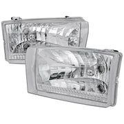 1999-2004 Ford F-250/350/450/550/Excursion Factory Headlights Chrome/Clear