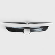 2018-2020 Honda Accord Grille Overlay Gloss Black 3Pcs ABS Plastic
