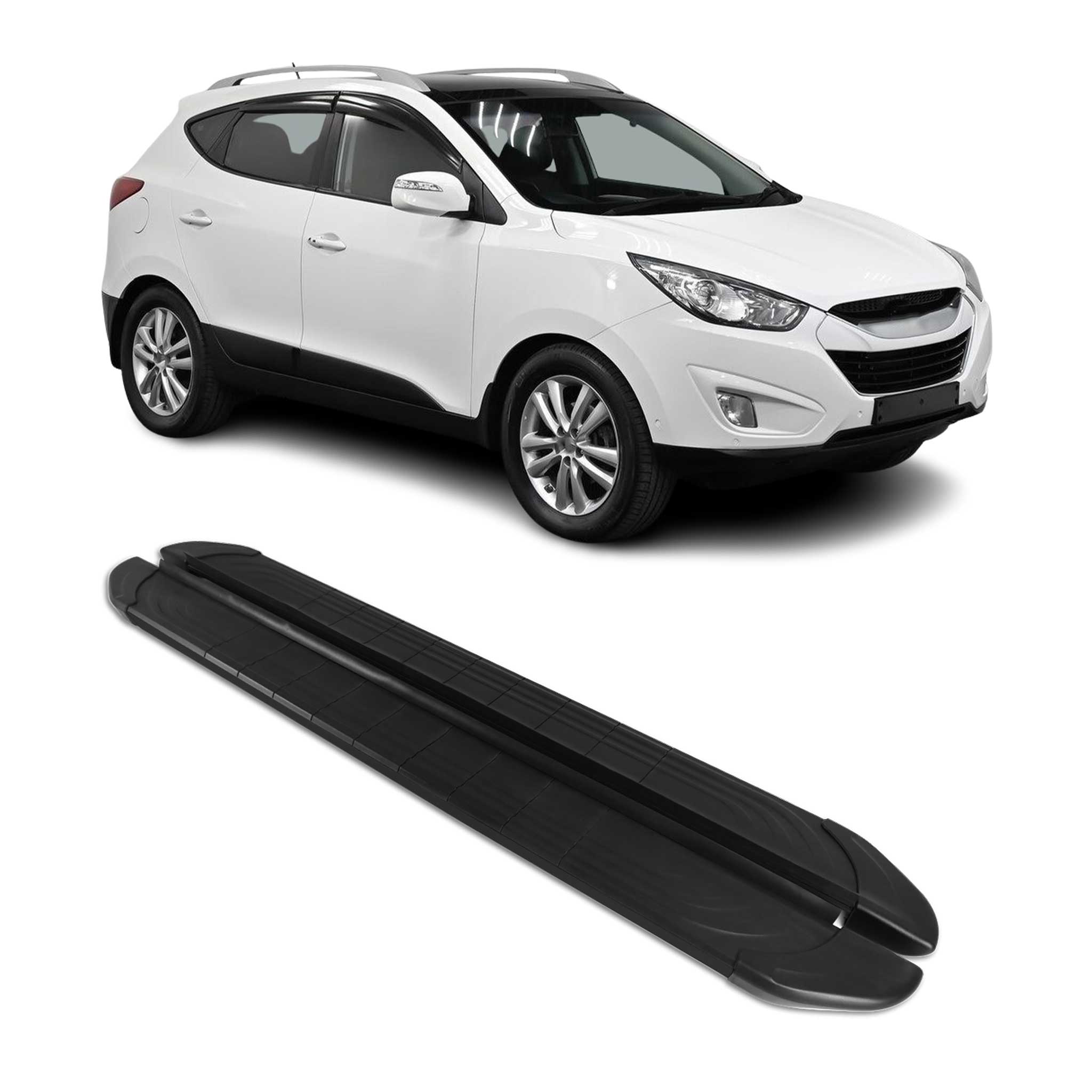 2010-2015 Hyundai Tucson Running Boards Side Steps Black
