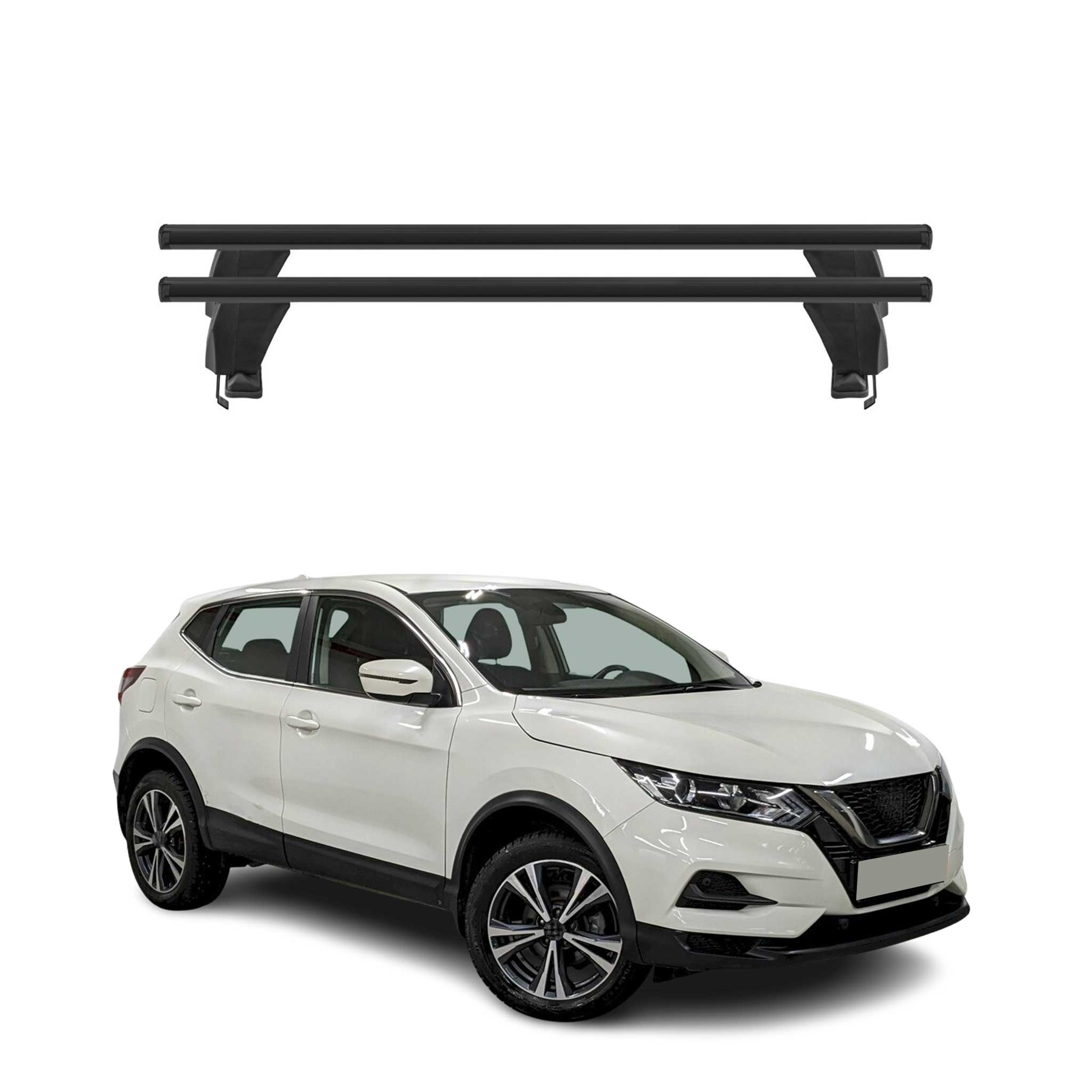 2017-2022 Nissan Rogue Sport Roof Rack Cross Bars Aluminium 2Pcs Black