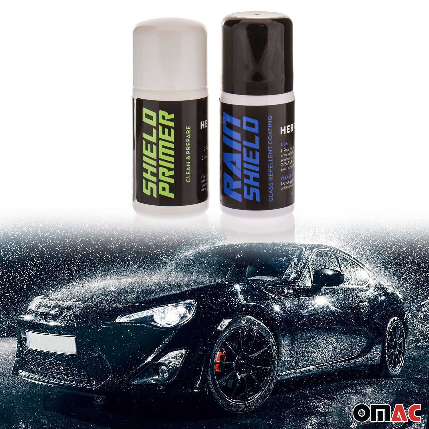 Car Window Rain Shield Primer Gloss Spray Ceramic Detailer Repellent Coating