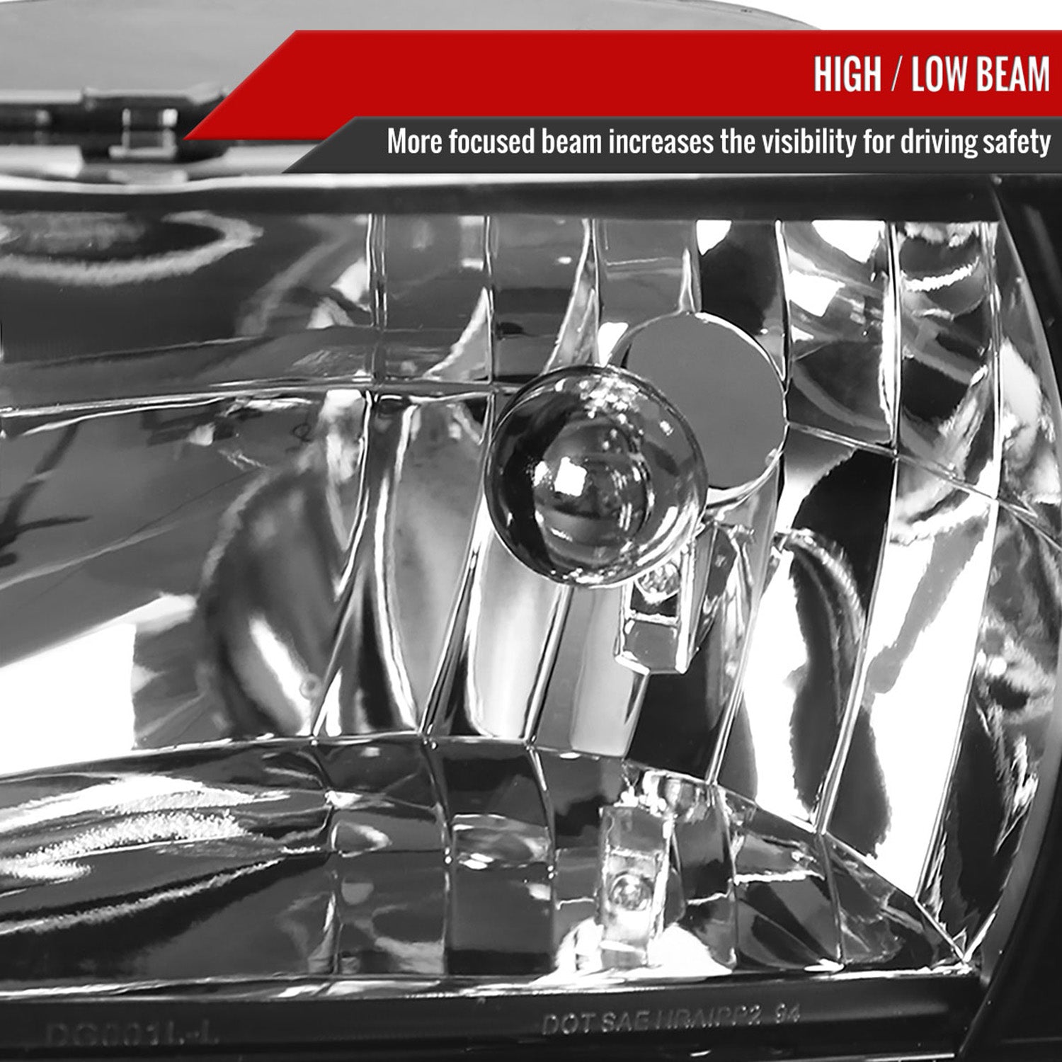 1994-2001 Dodge RAM 1500/ 1994-2002 RAM 2500 3500 Factory Headlights Matt Black