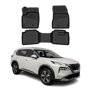OMAC Floor Mats Liner for Nissan X-Trail 4.gen 2021-2026 Rubber TPE Black
