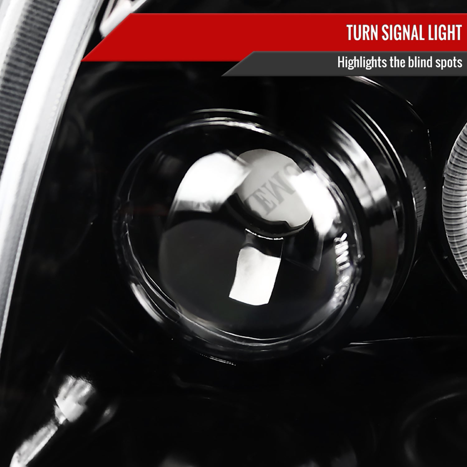 2005-2007 Dodge Magnum Dual Halo Projector Headlights Jet Black/Clear Lens