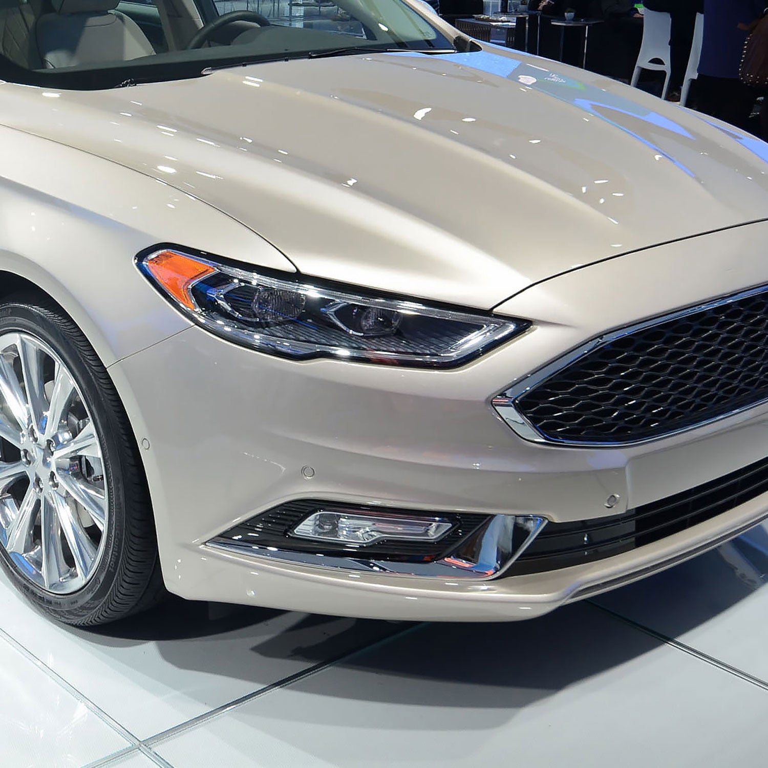 2017-2018 Ford Fusion LED Fog Lights Kit Chrome Housing/Clear Lens