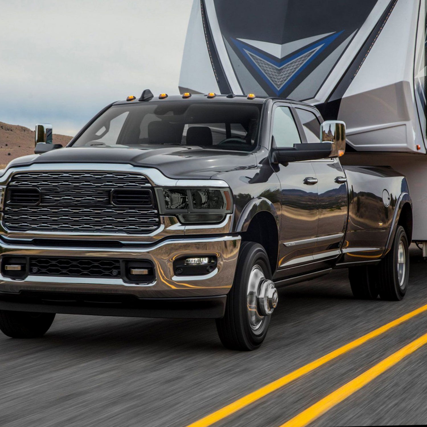 2019-2024 Dodge RAM 2500/3500/4500/5500 LED Factory Headlights Chrome/Smoke