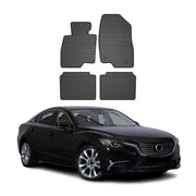 2014-2021 Mazda 6 Floor Mats Liners Full Set All Weather Rubber Black