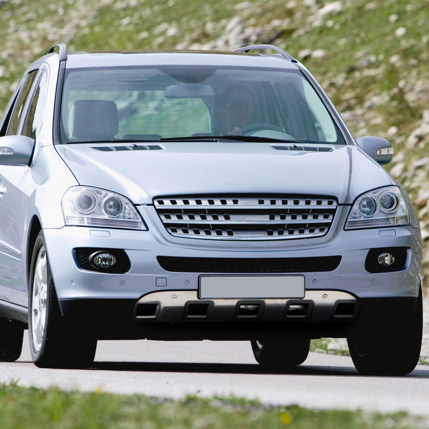 2006-2008 Mercedes Benz W164 ML350 Front & Rear Chrome S.Steel Skid Plate Kit