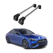 2022-2025 Mercedes C Class W206 Sedan Roof Rack Cross Bars Silver Aluminium 2 Pcs