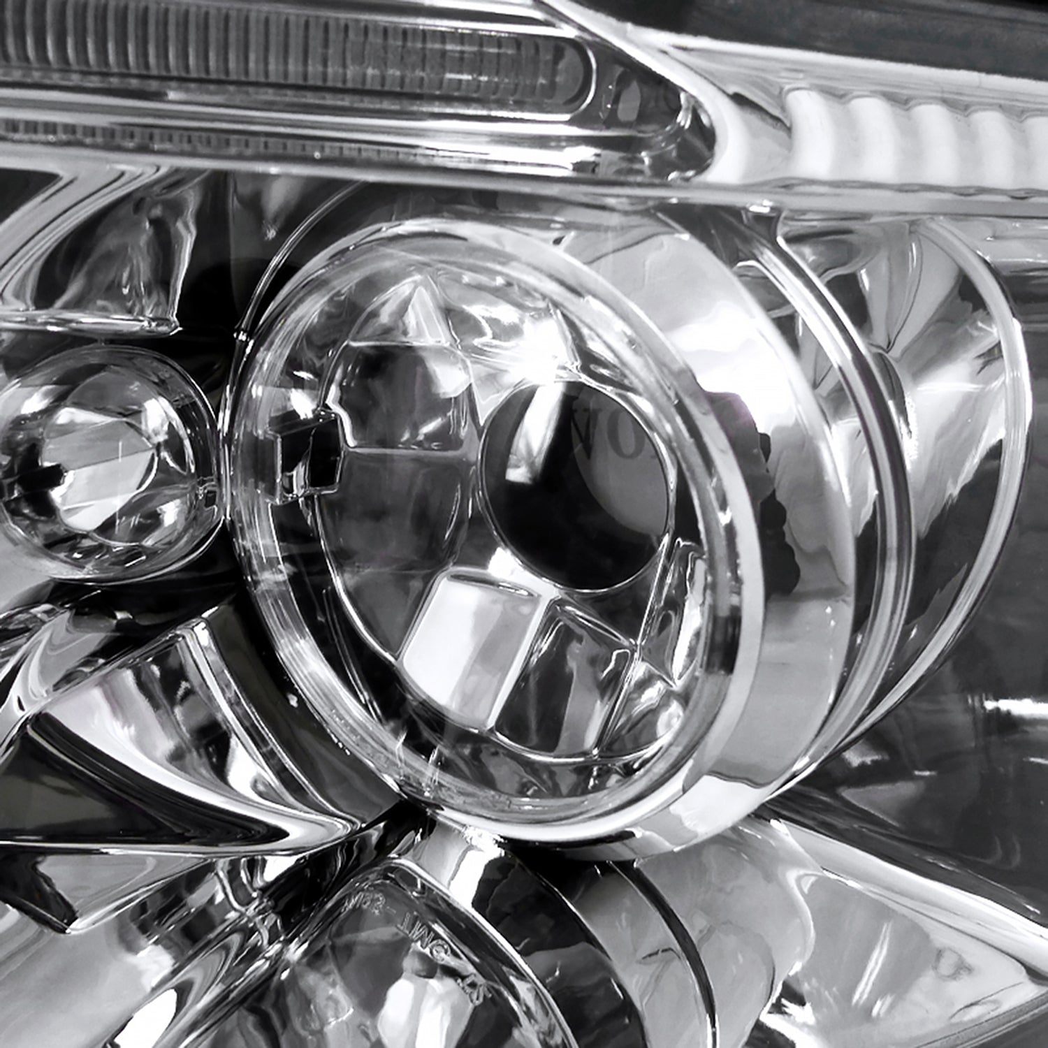 1997-2000 VW Passat Dual Halo Projector Headlights Chrome/Clear Lens