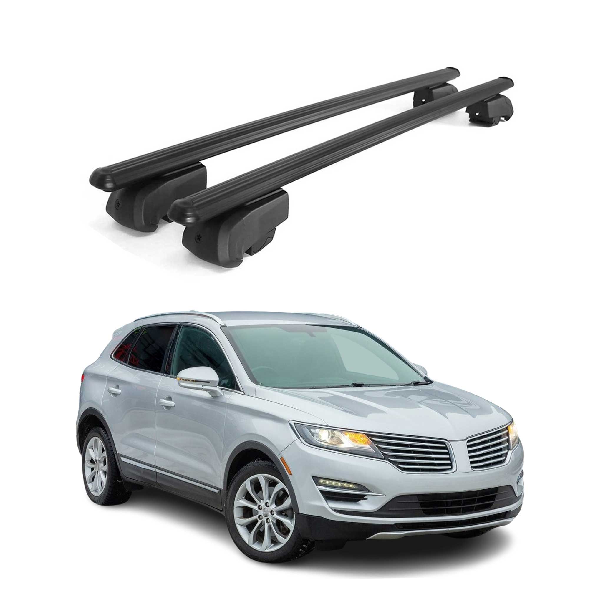 2015-2019 Lincoln MKC Roof Rack Cross Bars Black