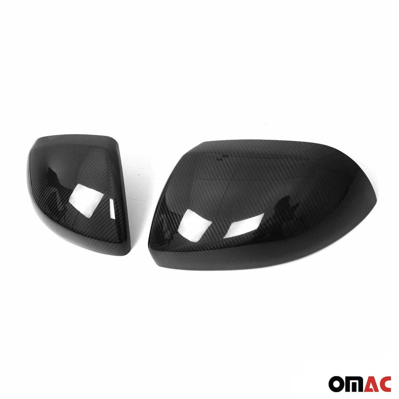 2016-2024 Mercedes Metris Side Mirror Cover Caps Carbon Fiber Black 2Pcs