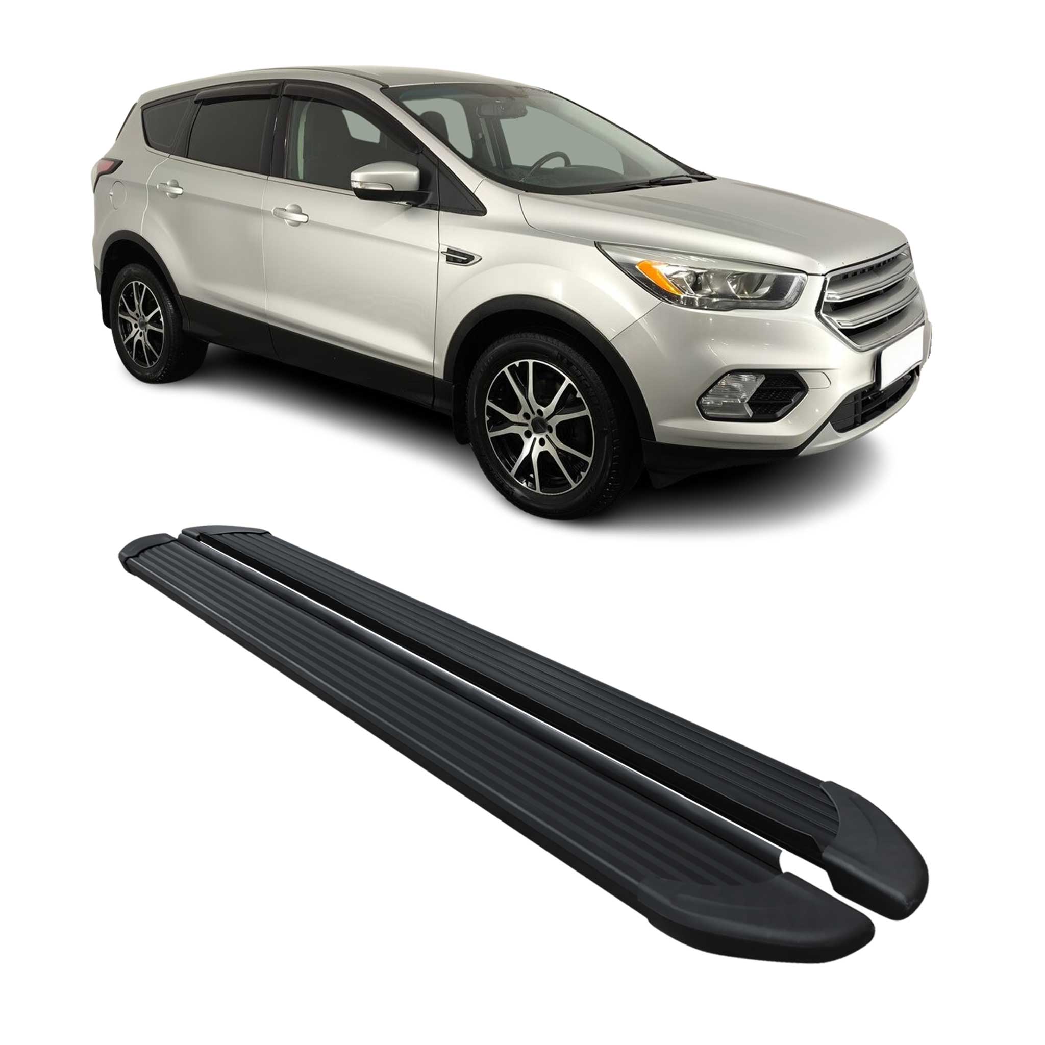 2013-2019 Ford Escape Running Boards Side Steps Black