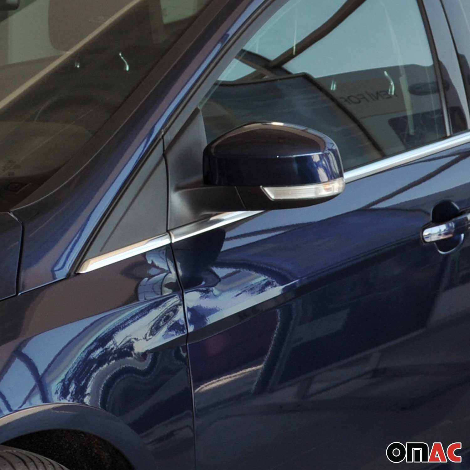 2012-2018 Ford Focus Hatchback Window Molding Trim Streamer Stainless Steel Silver 8x