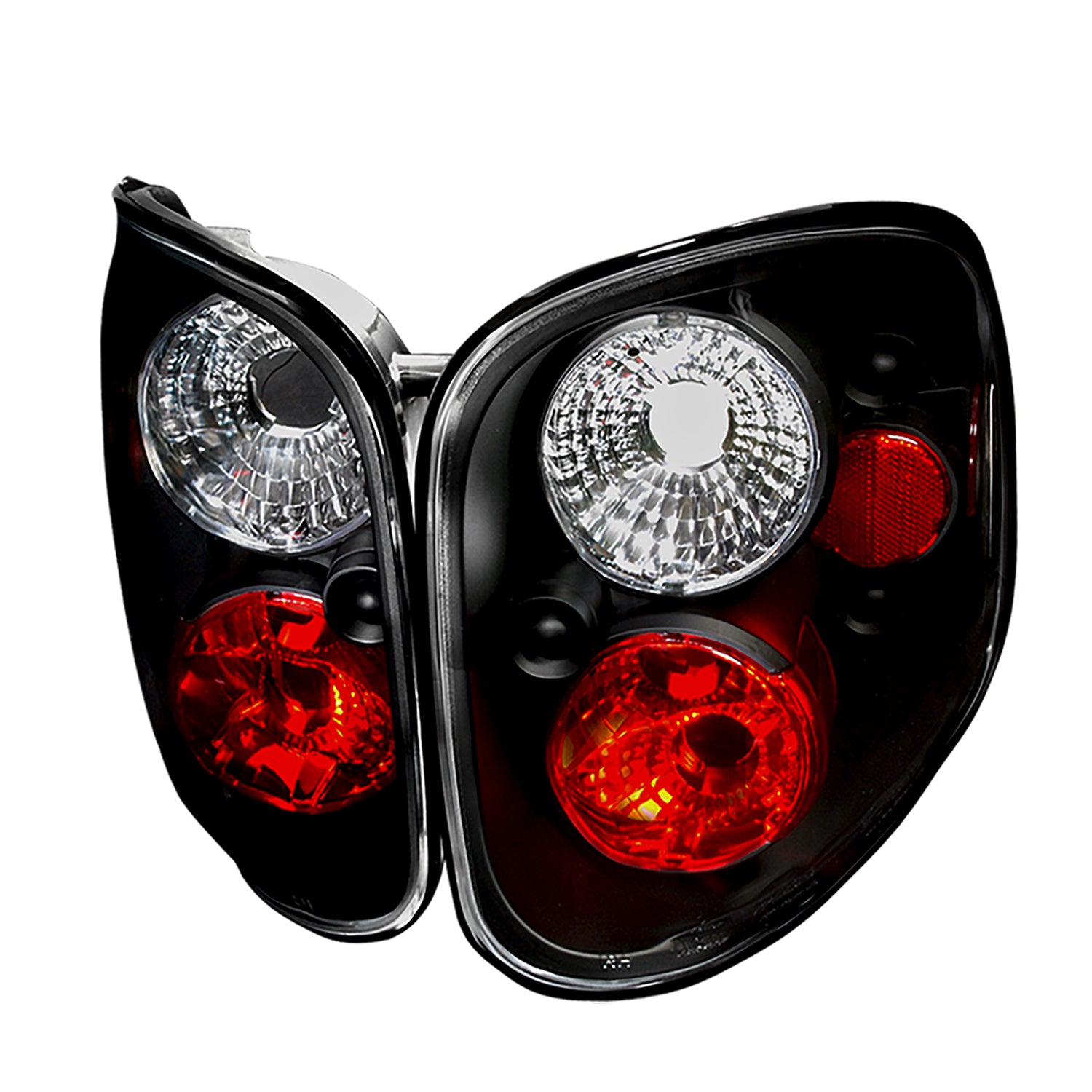 1997-2004 Ford F-150 Flareside Tail Lights Matte Black Housing/Clear Lens