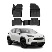 OMAC Floor Mats Liner for Toyota Corolla Cross Hybrid 2022-2026 Rubber TPE Black