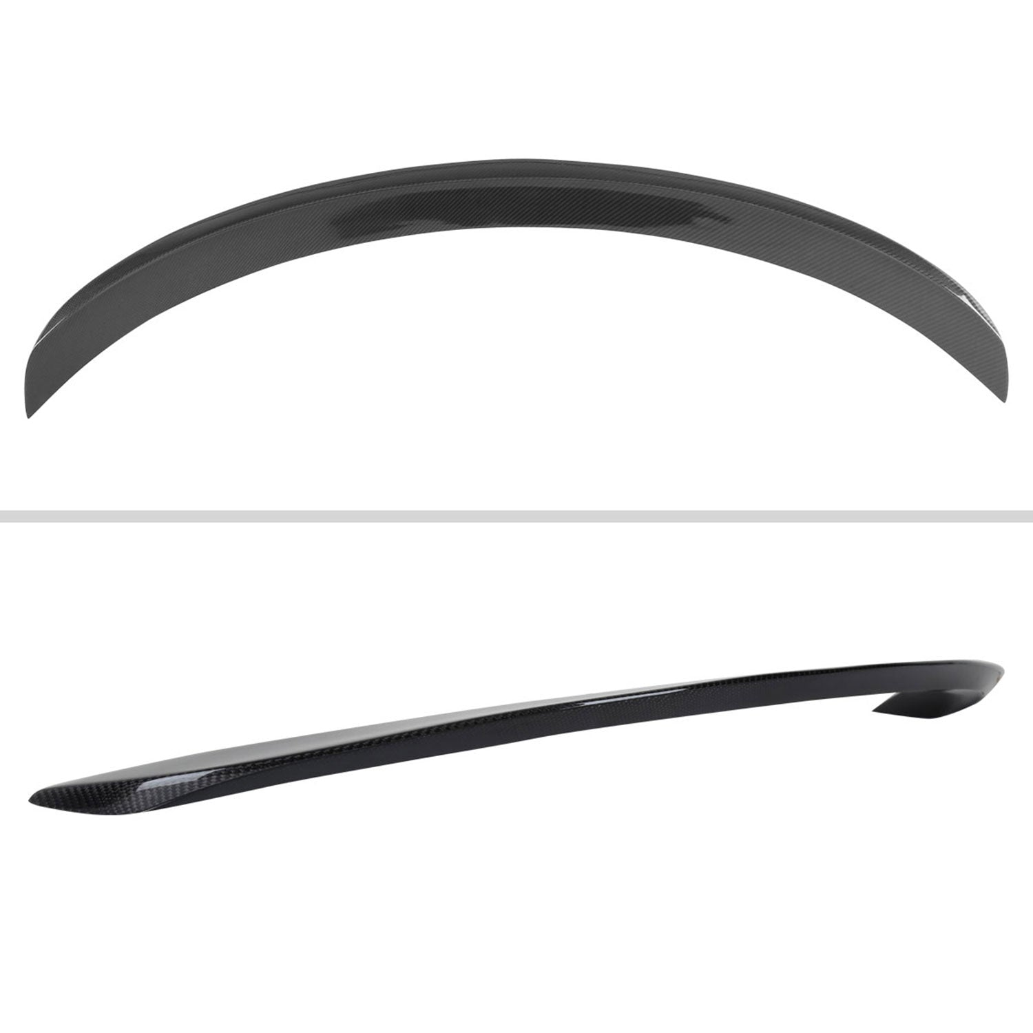 2017-2020 Tesla Model 3 Glossy Black Carbon Fiber Factory Rear Trunk Spoiler