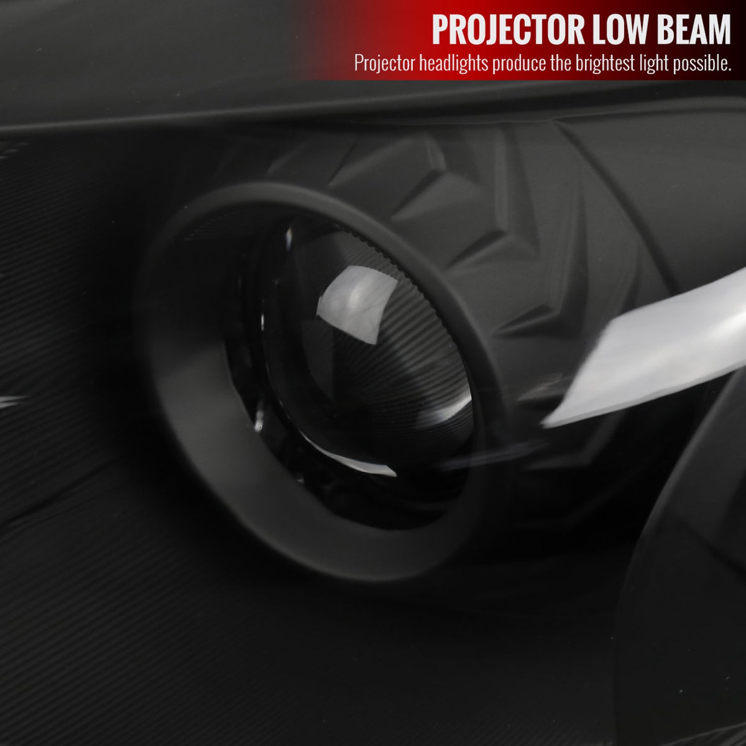 2013-2015 Nissan Altima Sedan Projector Headlights Amber Reflectors Matt Black