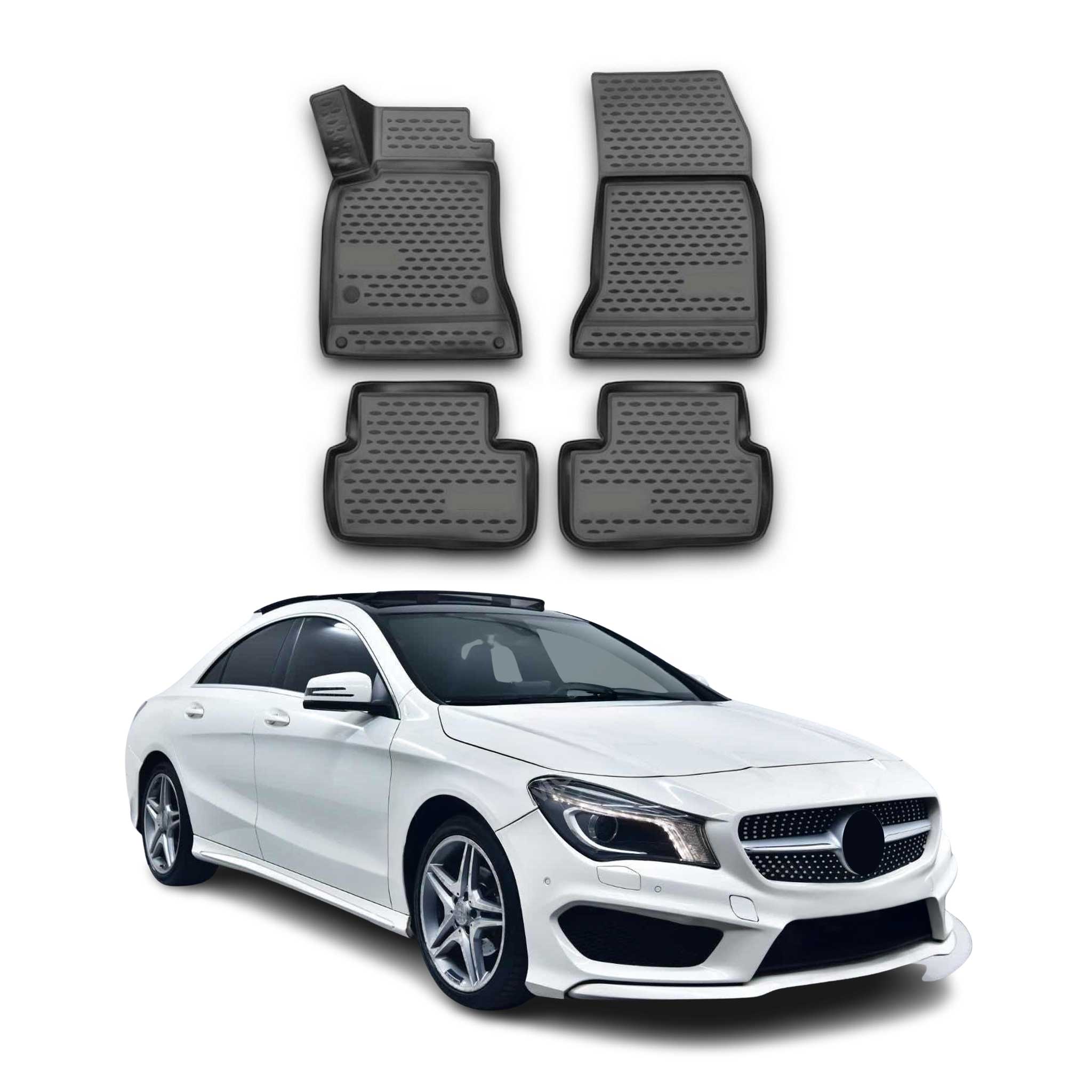 2013-2019 Mercedes CLA C117 250 Floor Mats Liners Full Set All Weather Black