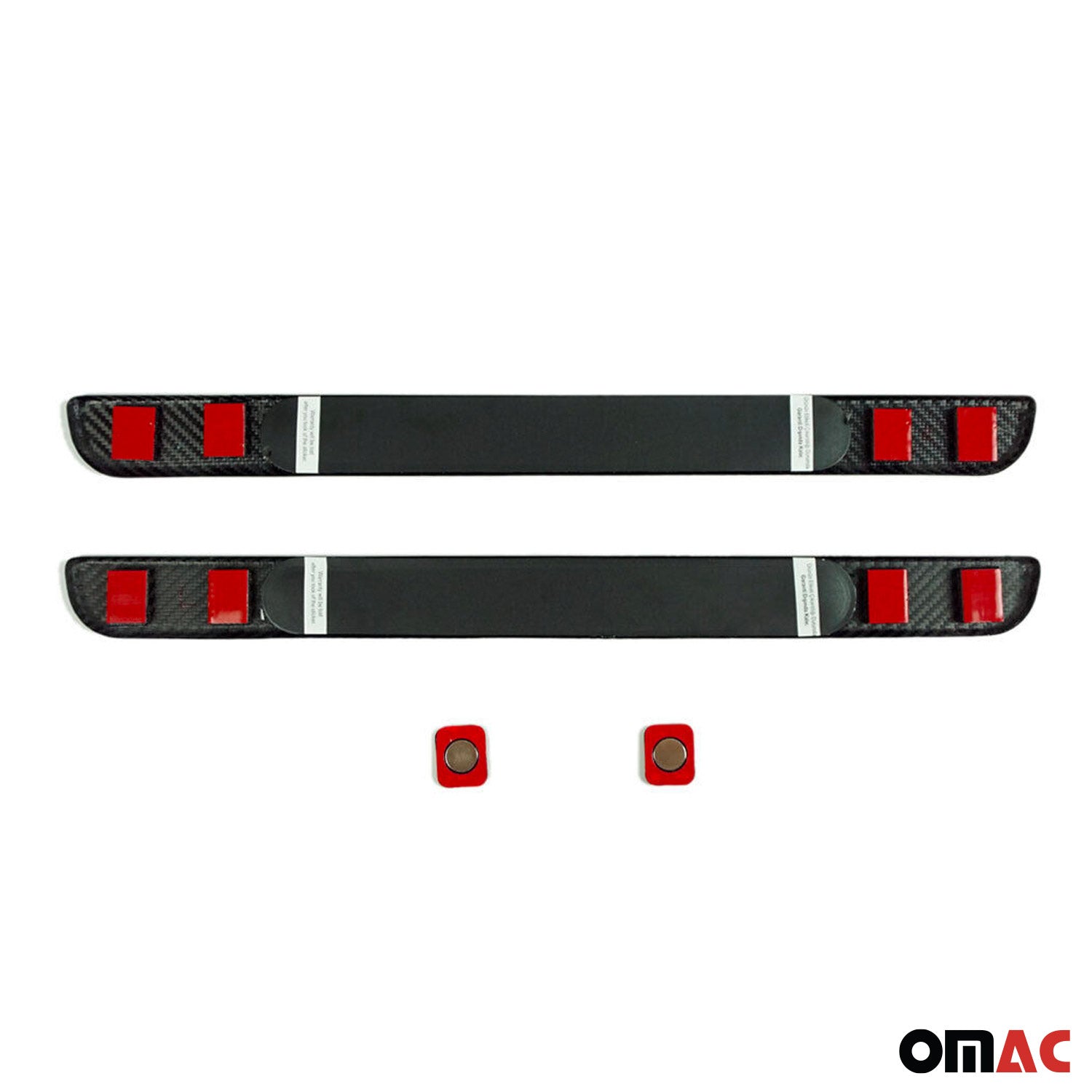 Genuine Carbon Illuminated LED Door Sill Cover Scuff Plate Sport 2 Pcs