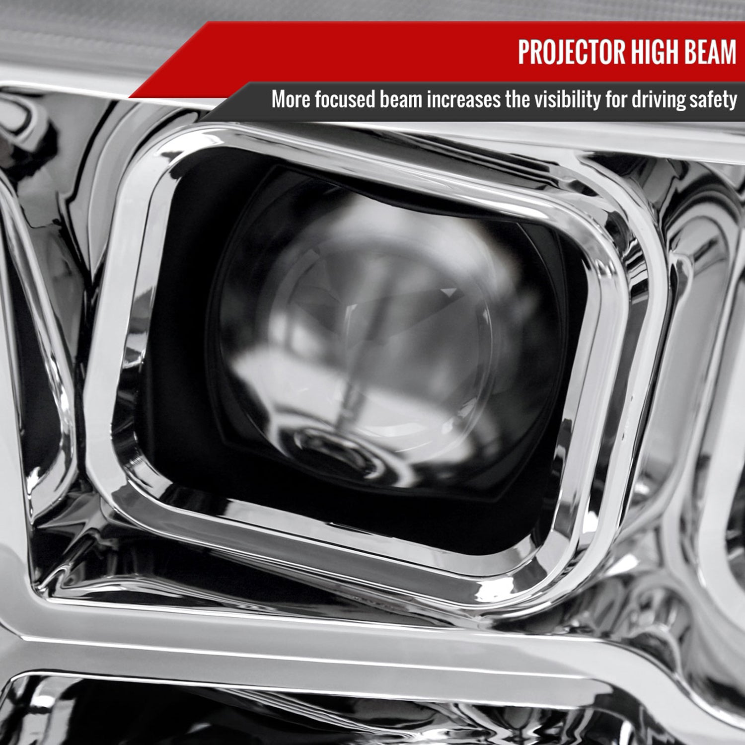 2009-2018 Dodge RAM 1500 / RAM 2500 3500 Switchback Headlights Chrome