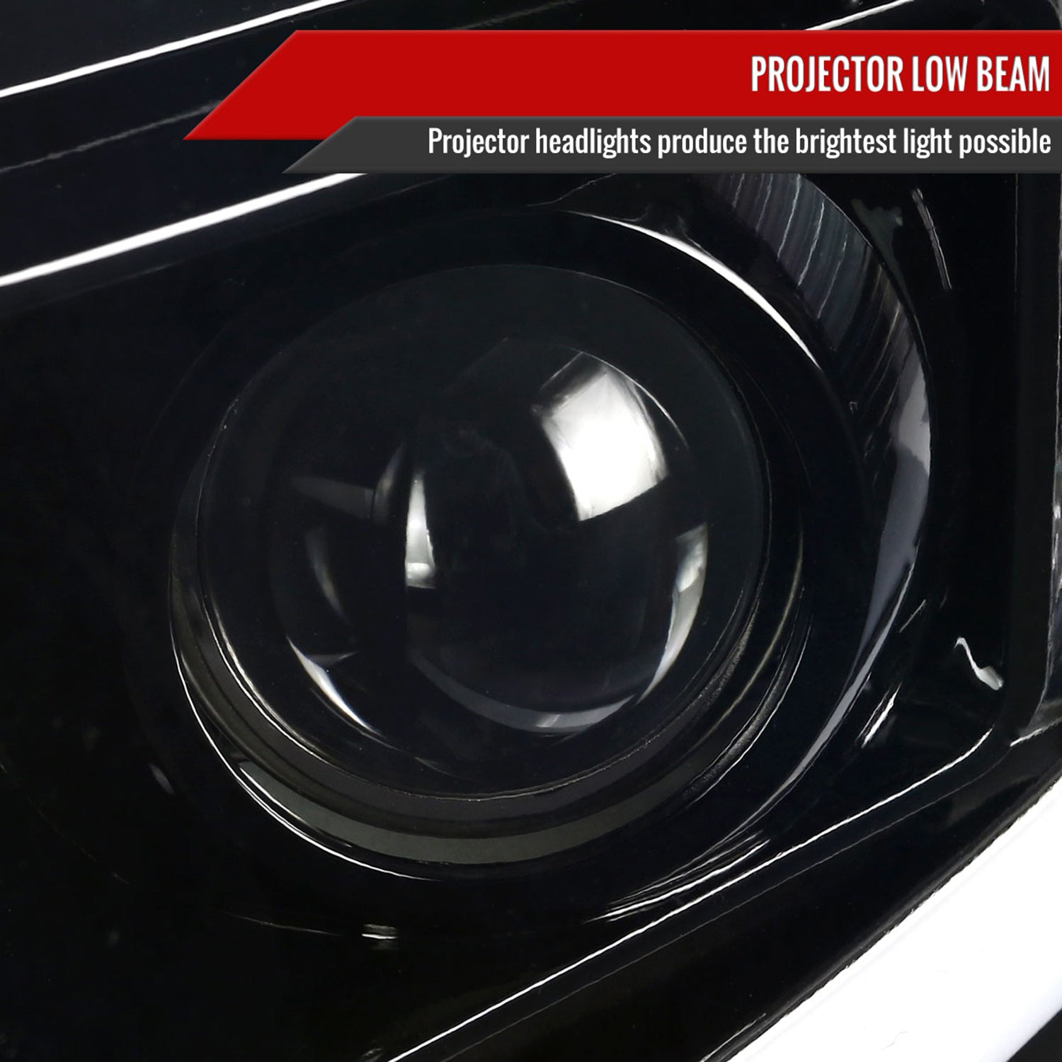 2007-2014 Chevy Silverado 1500/2500HD/3500HD LED C-Bar Headlights Black