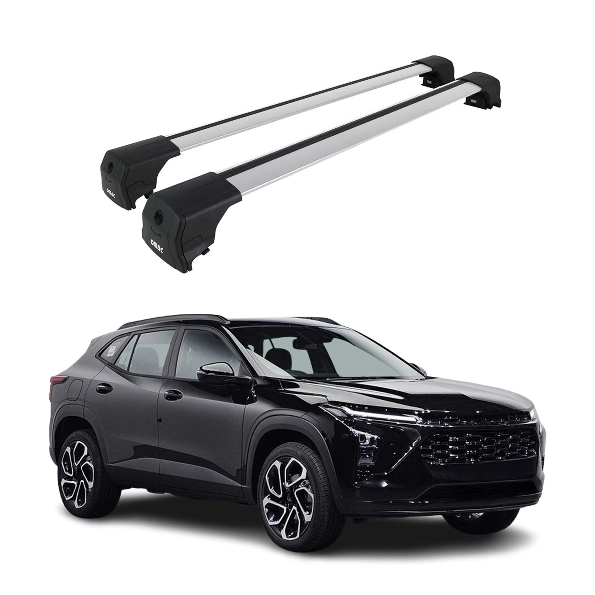 2024-2025 Chevrolet Trax Roof Rack Cross Bars Luggage Carrier Alu Silver 2x