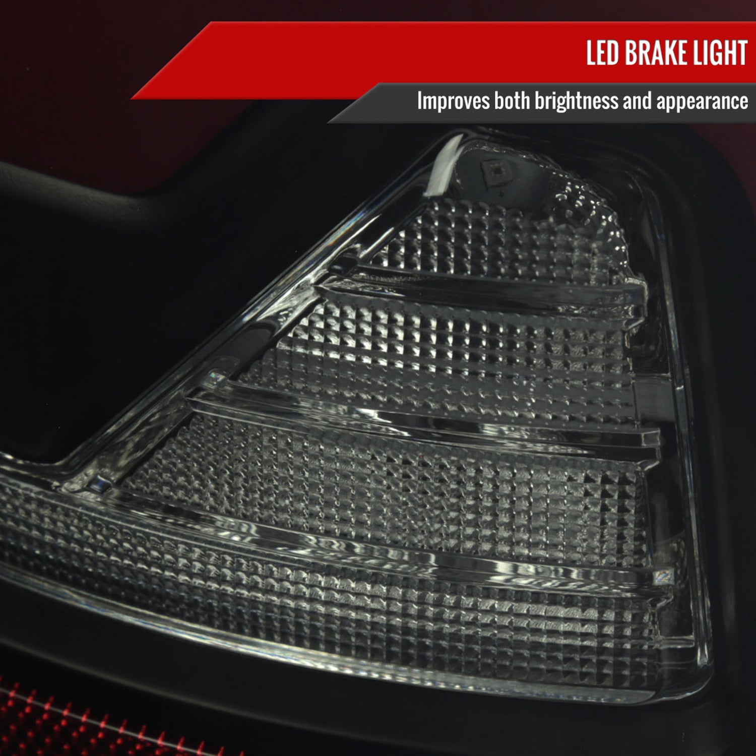 2002-2006 Dodge RAM 1500/2500/3500 Red LED Bar Tail Lights Matte Black/Smoke