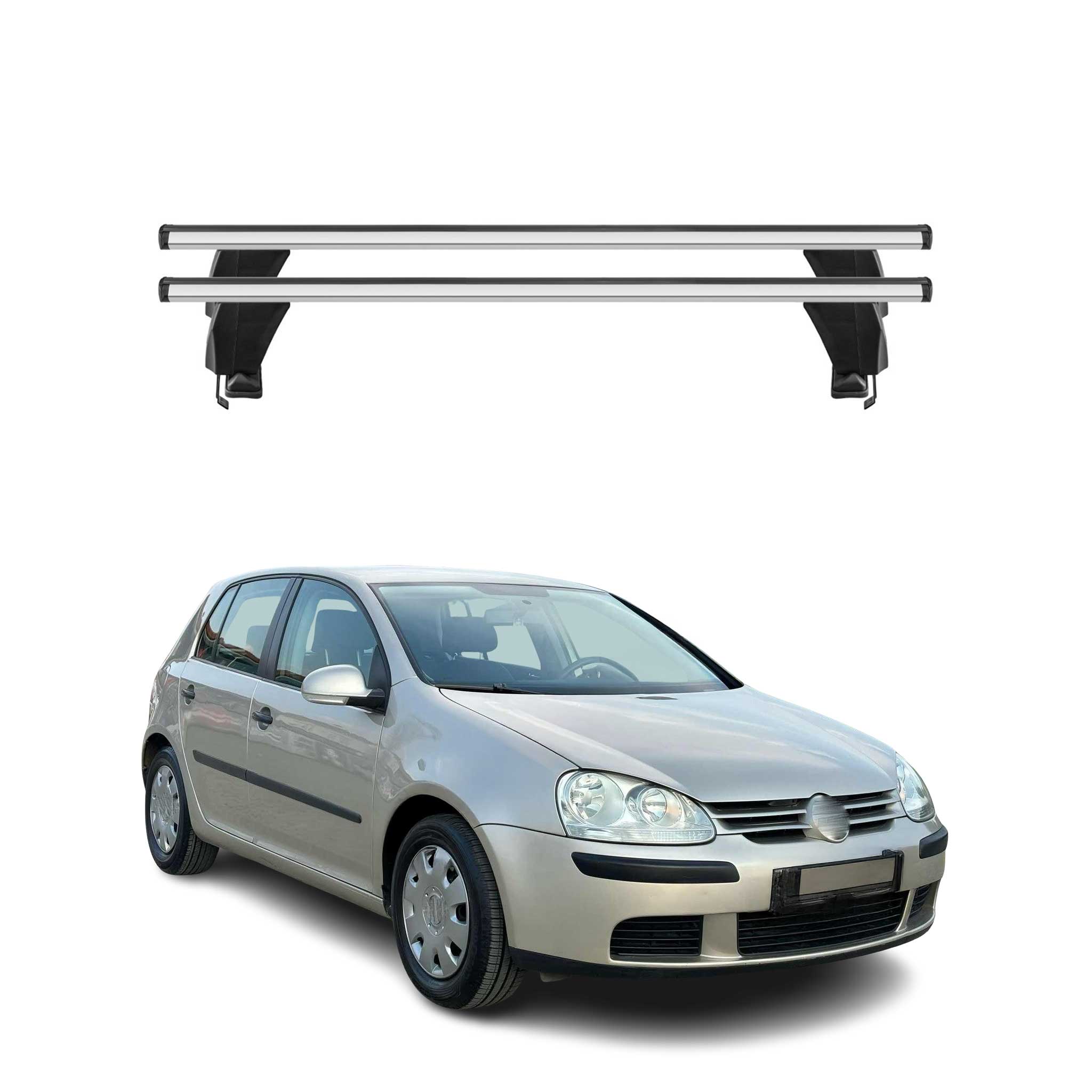 2006-2009 VW Rabbit / GTI Roof Rack Cross Bars Silver