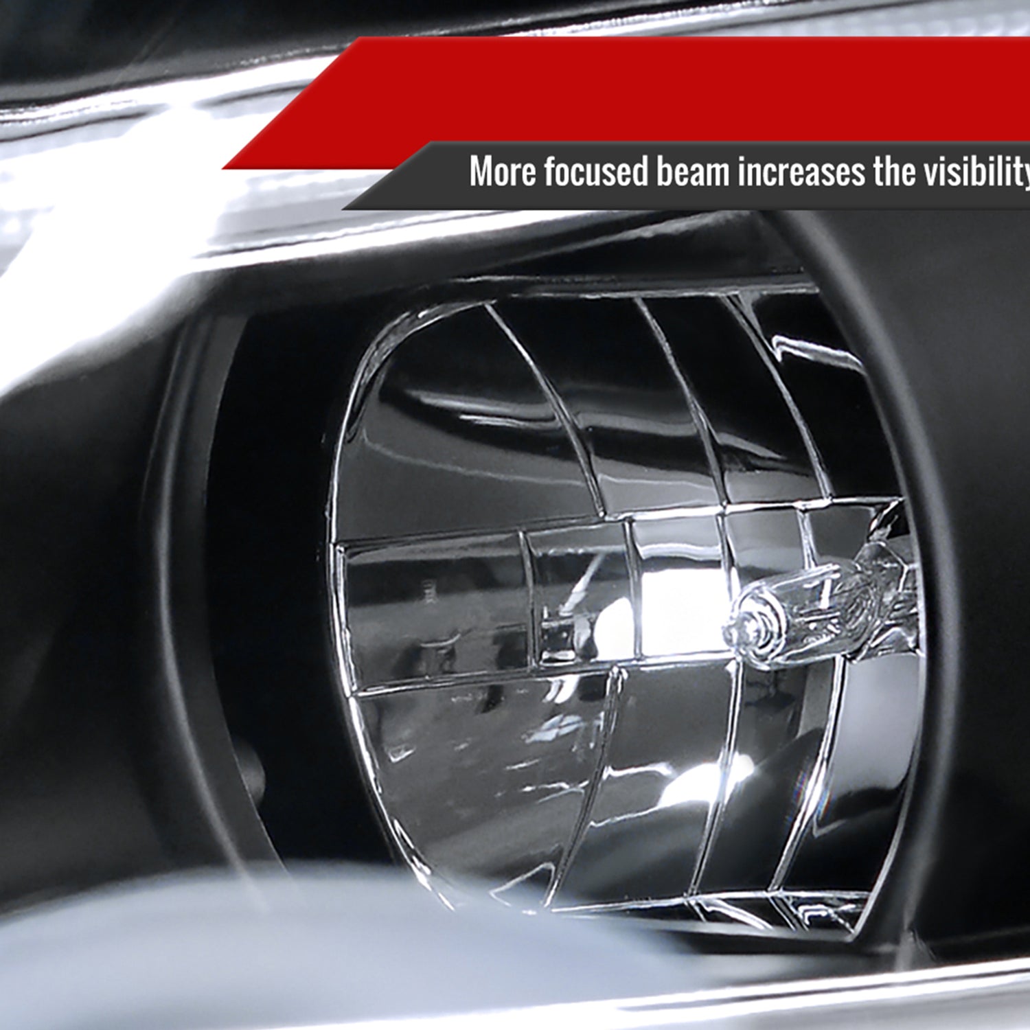 2012-2013 Honda Civic Coupe / 12-2015 Civic Sedan LED Bar Headlights Black