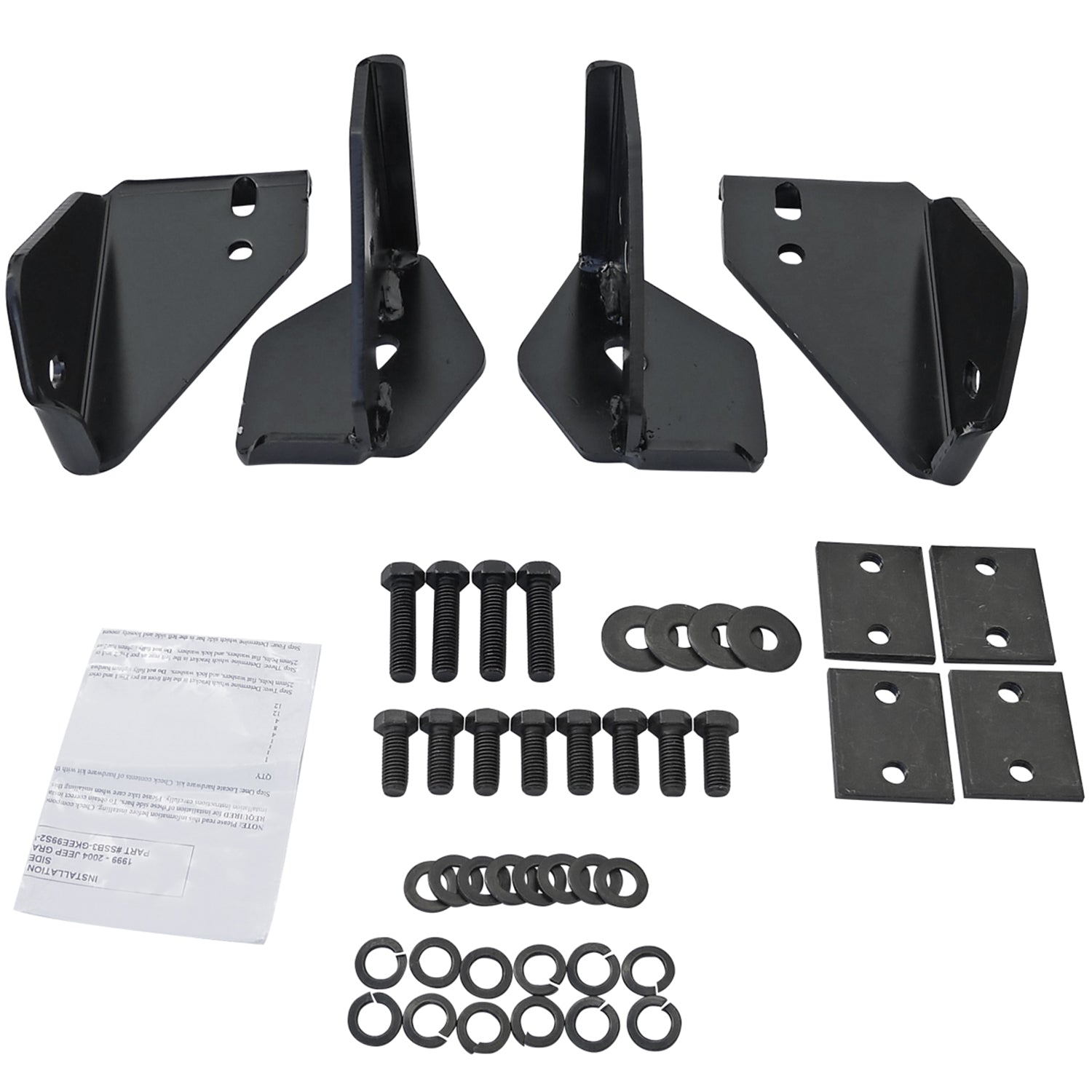 1999-2004 Jeep Grand Cherokee WJ 3" Chrome S.Steel Side Step Nerf Bars