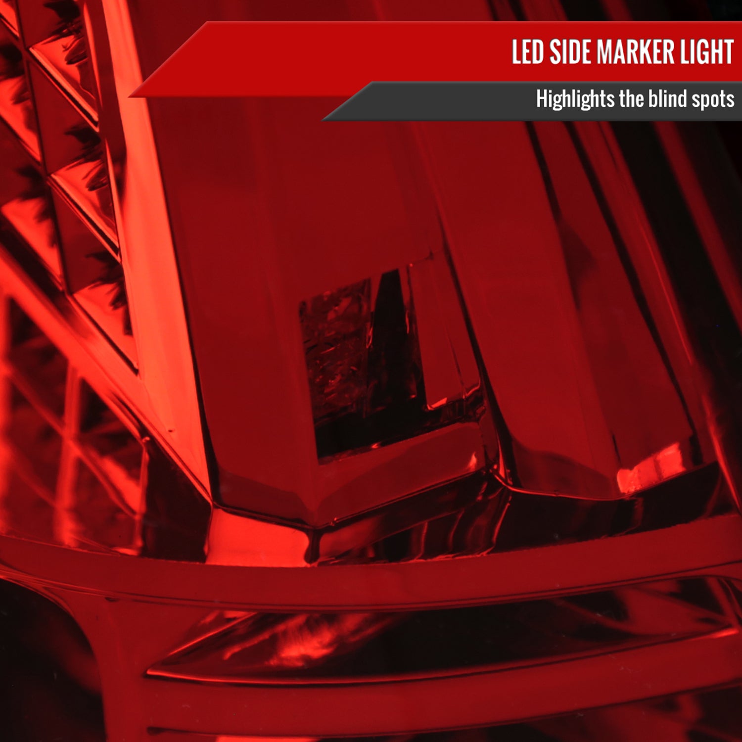 1999-2004 Ford Mustang Sequential LED Tail Lights - RS Chrome/Red Lens