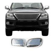 2008-2015 Lexus LX 570 Side Mirror Cover Caps Stainless Steel Silver 2 Pcs