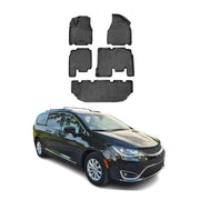 2017-2021 Chrysler Pacifica Floor Mats Liners Full Set All Weather Black