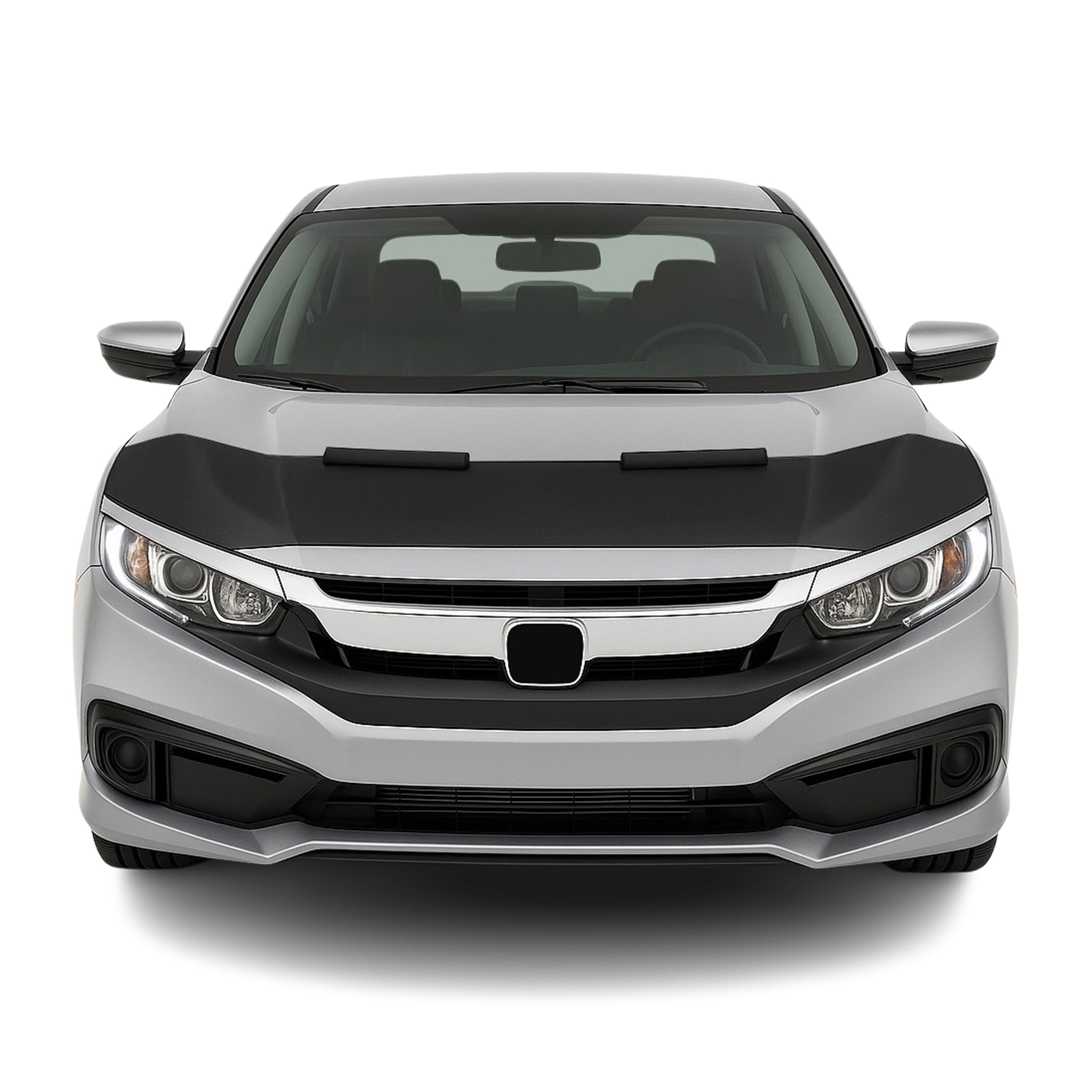 2016-2021 Honda Civic Sedan Car Bonnet Mask Hood Bra Black 1 Pc