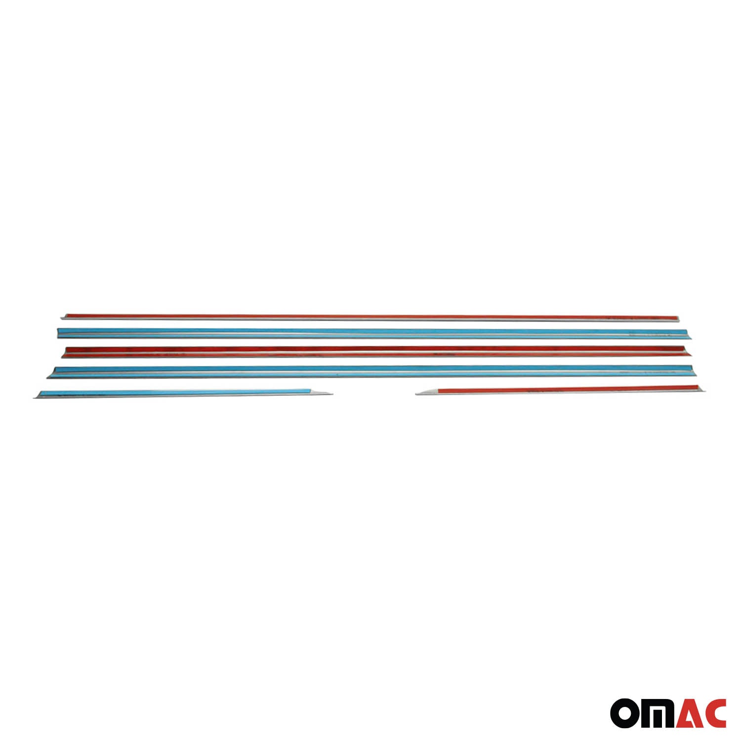 2010-2013 Lexus GX 460 Window Molding Trim Streamer Brushed Stainless Steel Silver 6x