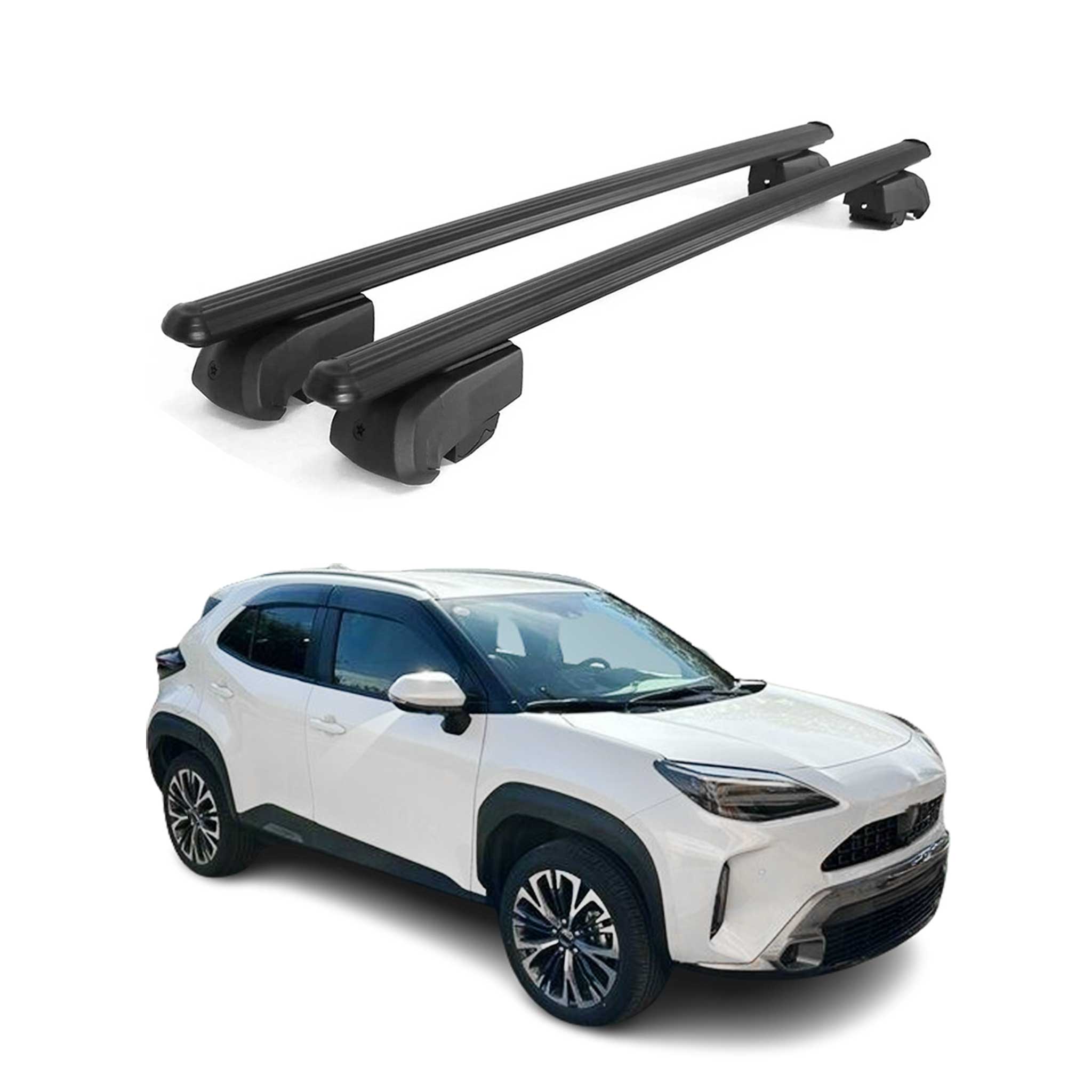 2020-2023 Toyota Yaris Cross Roof Rack Cross Bars Black