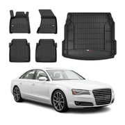 2010-2017 Audi A8 Long Version OMAC Premium Floor Mats & Cargo Liners Set