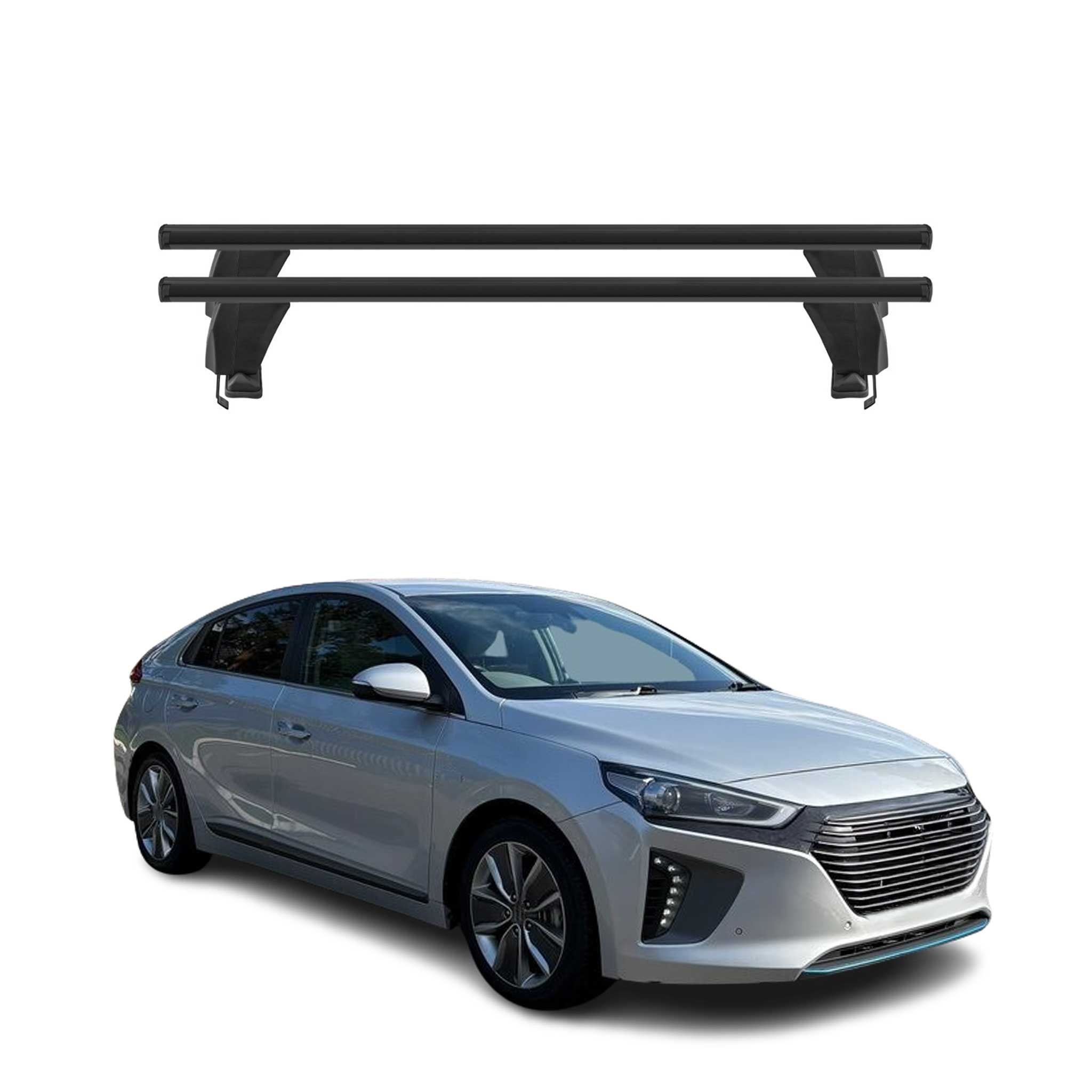 2017-2022 Hyundai Ioniq Roof Rack Cross Bars Black