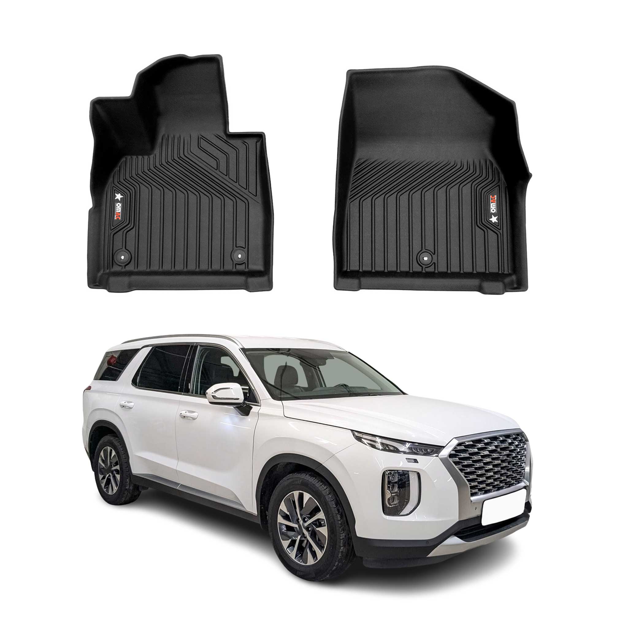 2020-2025 Hyundai Palisade Premium Floor Mats Liners First Row Front