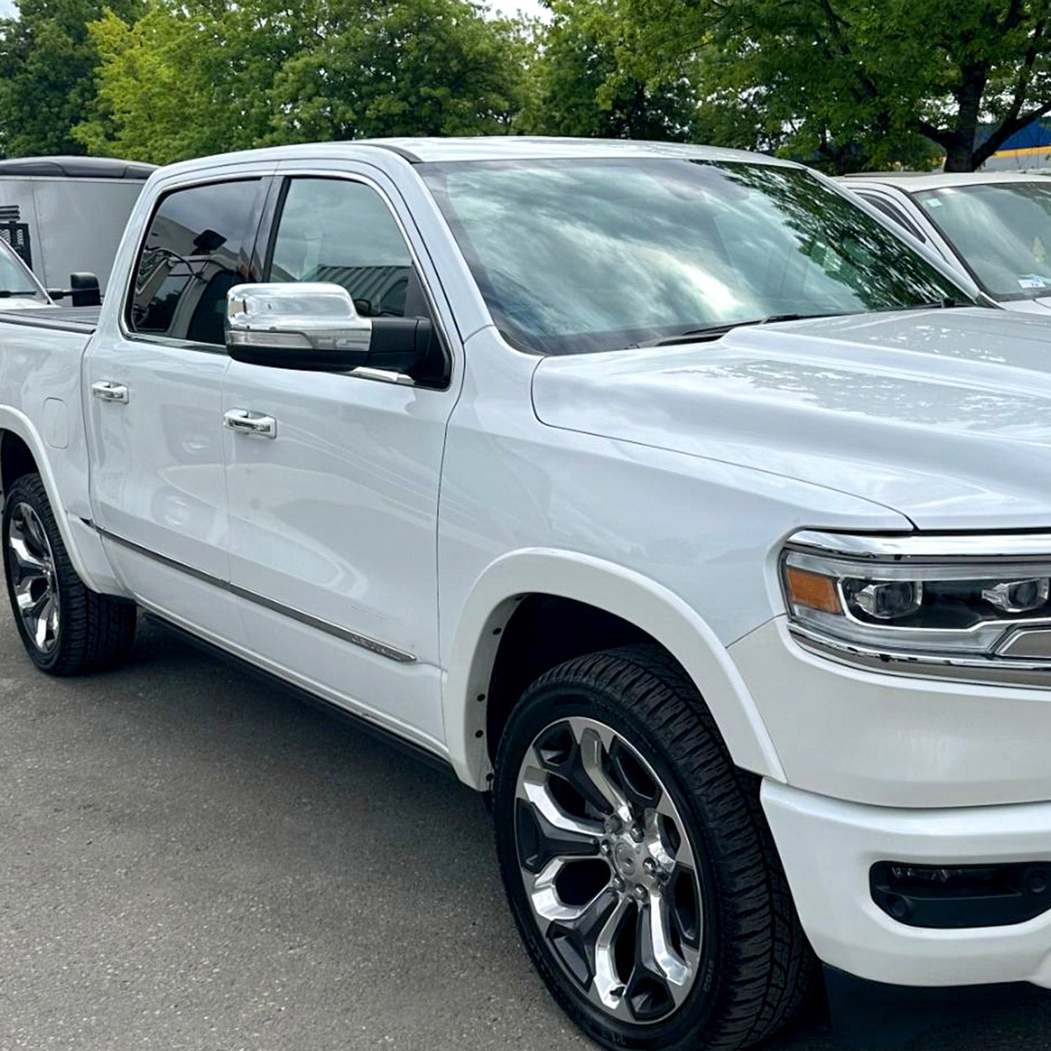 2019-2024 Dodge RAM 1500 Chrome Manual Fold & Heated Side Mirror Passenger