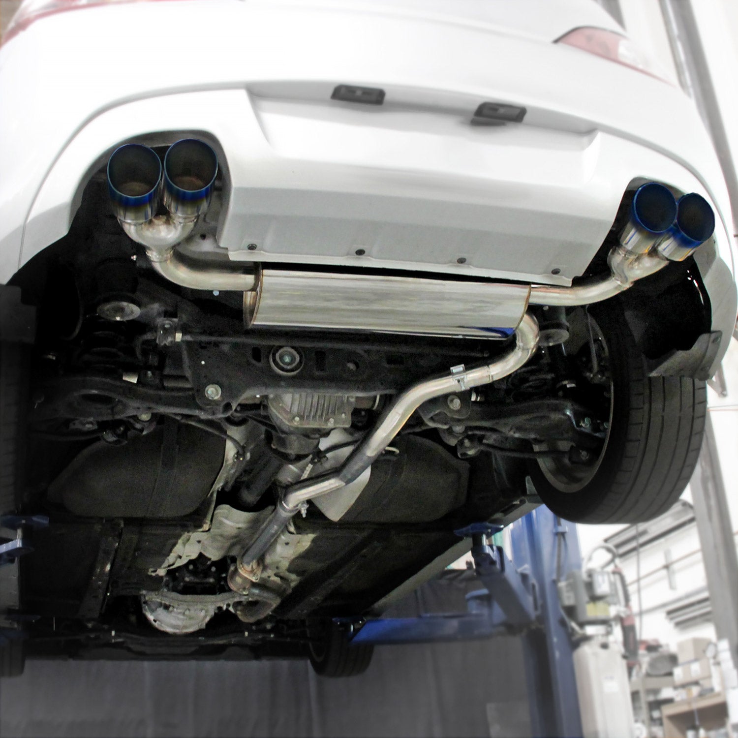 2009-2014 Hyundai Genesis Coupe 2.0T T-304 Steel Catback Exhaust Burnt Tip