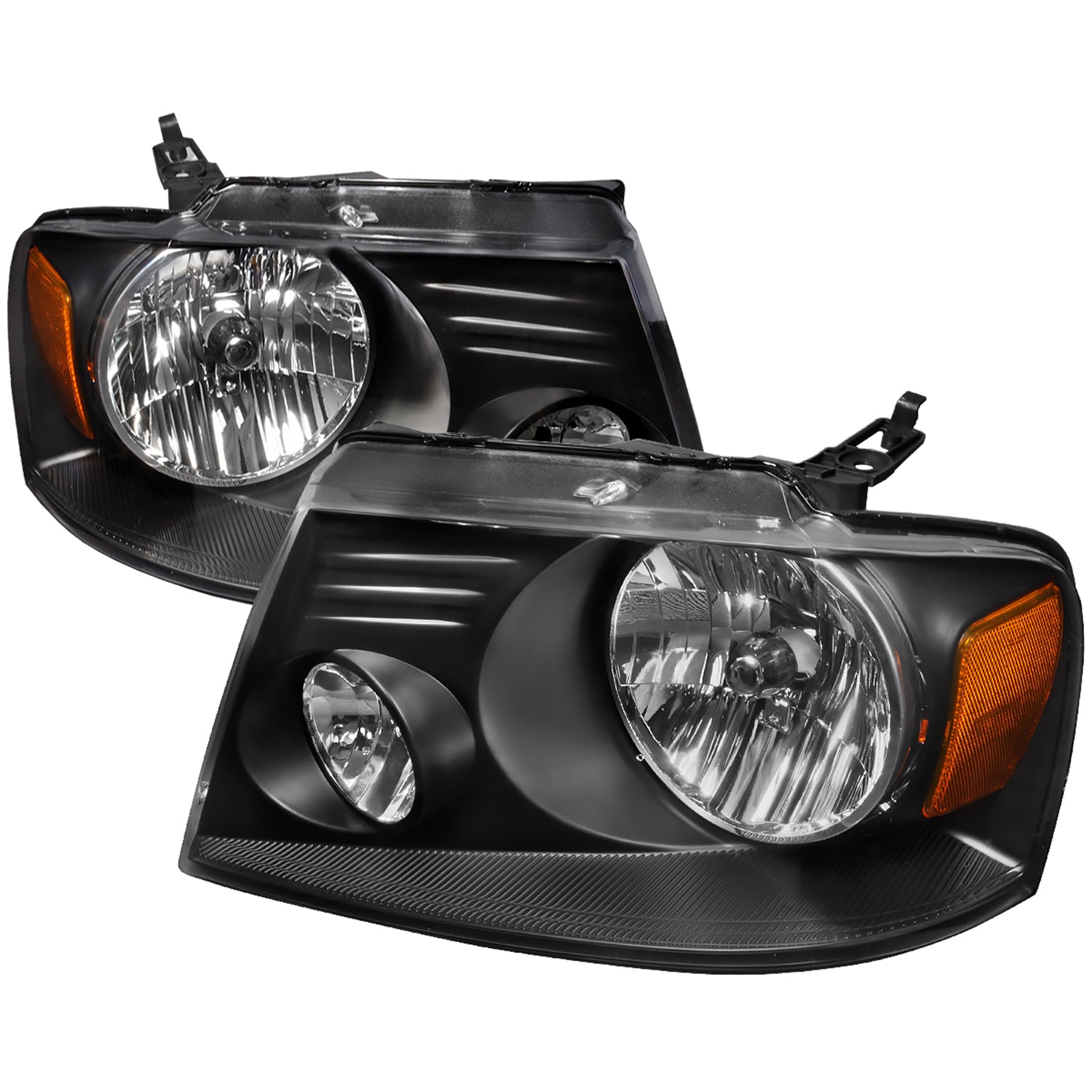2004-2008 Ford F-150/ 2006-2008 Lincoln Mark LT Factory Headlights Matt Black