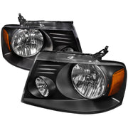 2004-2008 Ford F-150/ 2006-2008 Lincoln Mark LT Factory Headlights Matt Black