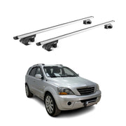 2003-2009 Kia Sorento Roof Rack Cross Bars Silver