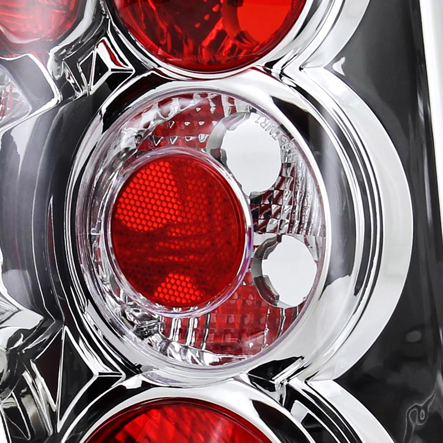 2004-2009 Hyundai Tucson Tail Lights Chrome Housing/Clear Lens