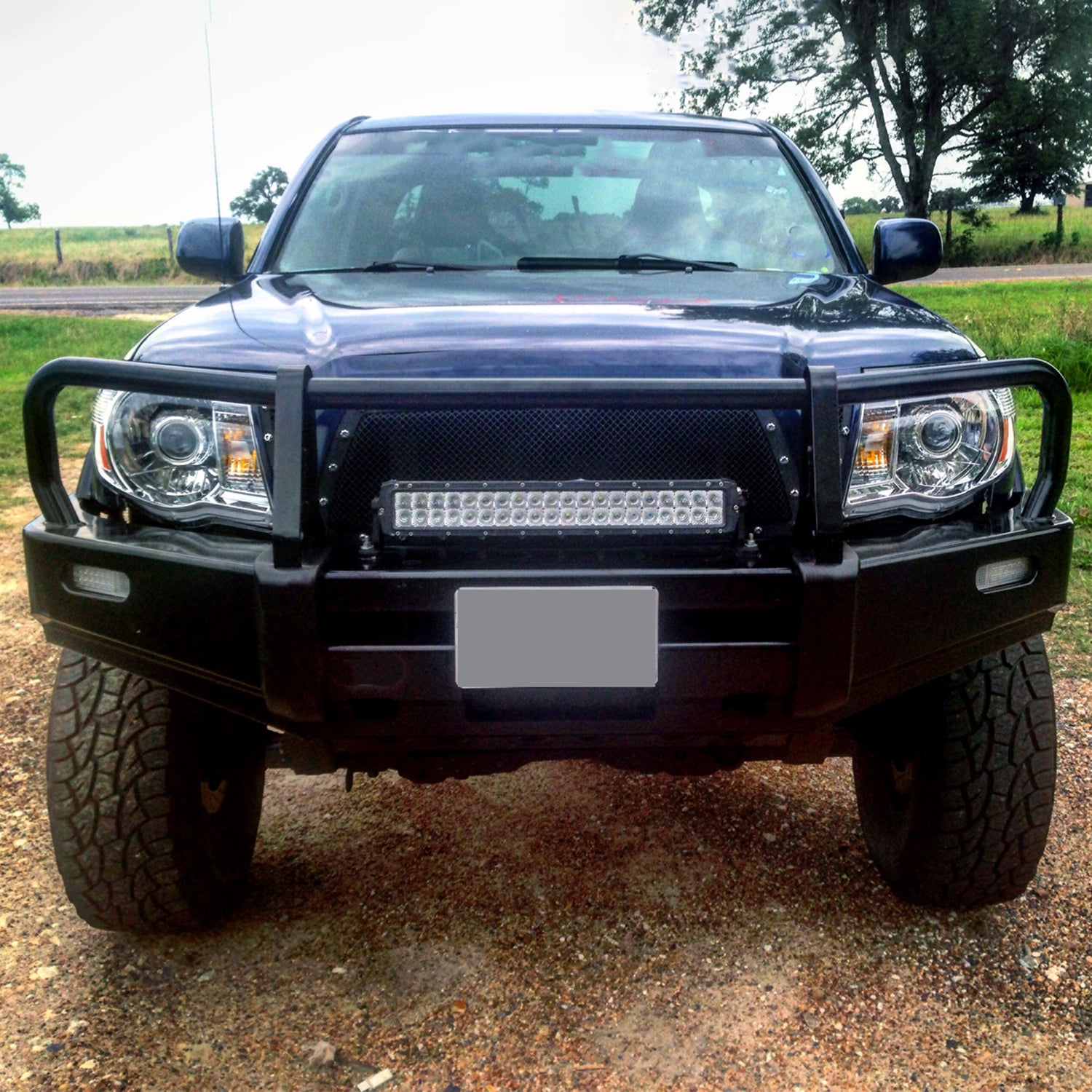 2005-2011 Toyota Tacoma Retro Style Projector Headlights Chrome/Clear Lens