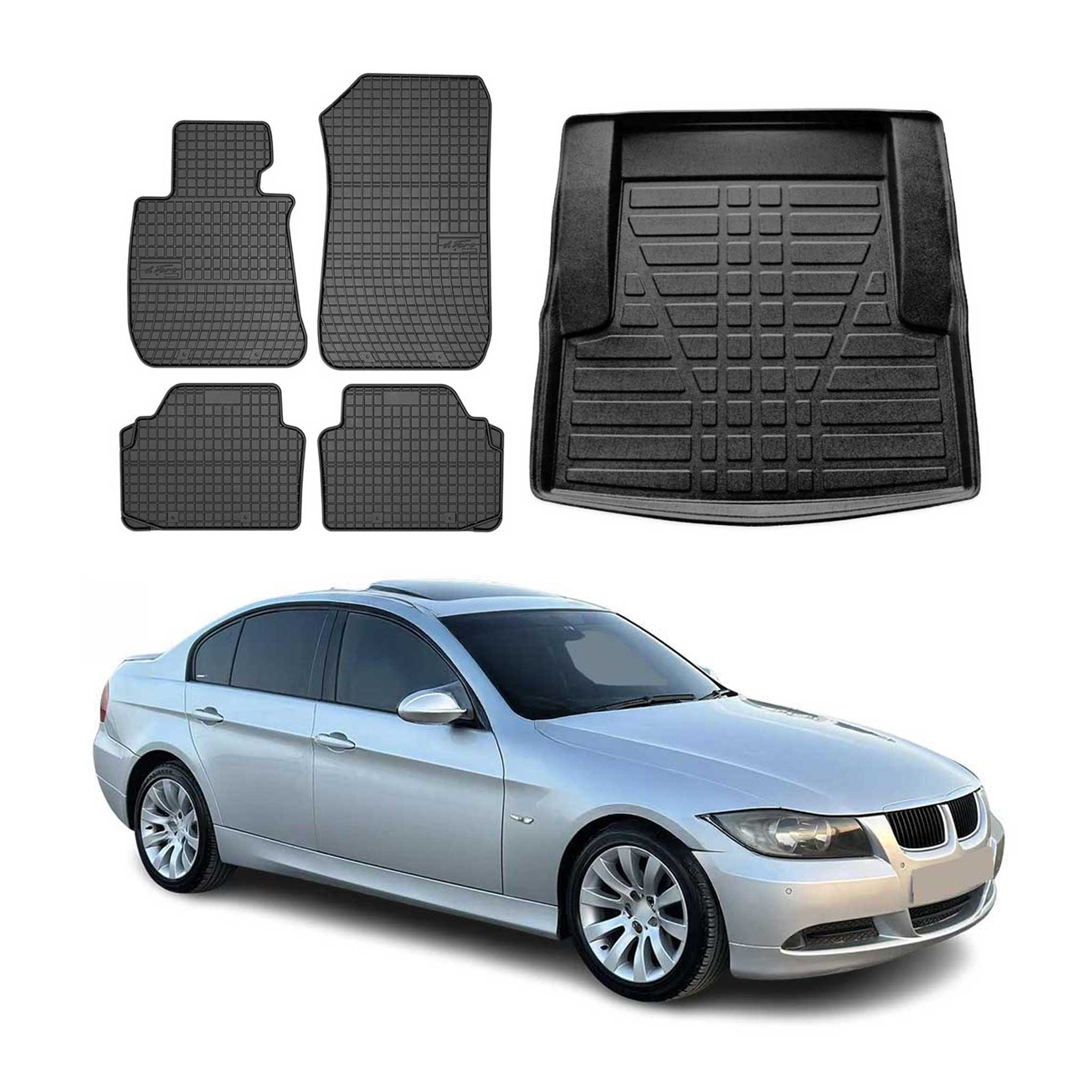 2006-2011 BMW 3 Series E90 Sedan Floor Mats Cargo Liner Set