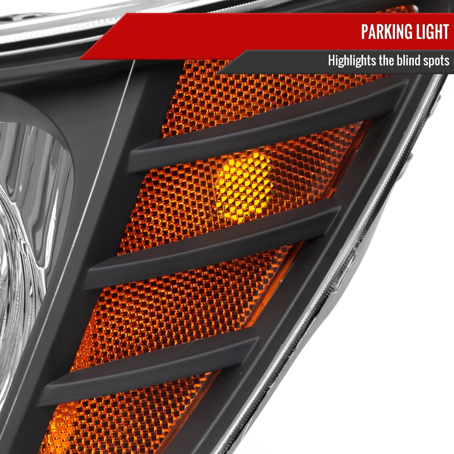 2009-2020 Dodge Journey Factory Style Headlights Matte Black/Clear Lens